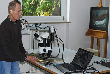 Manfred König im Atelier